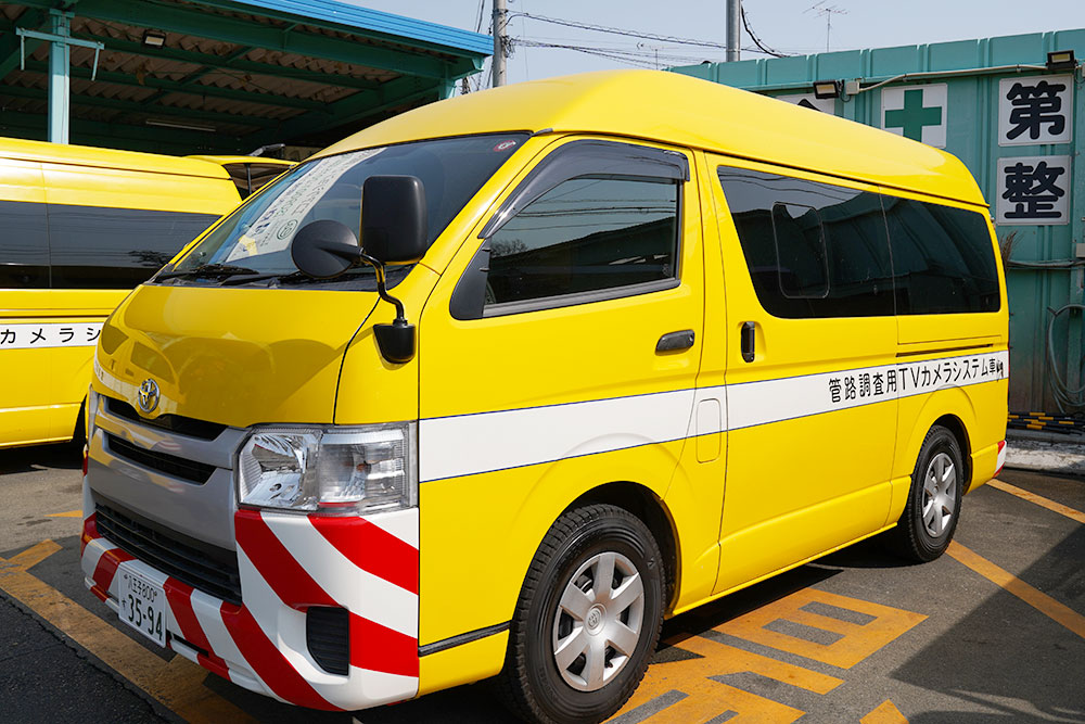 管路調査用TVカメラシステム車
